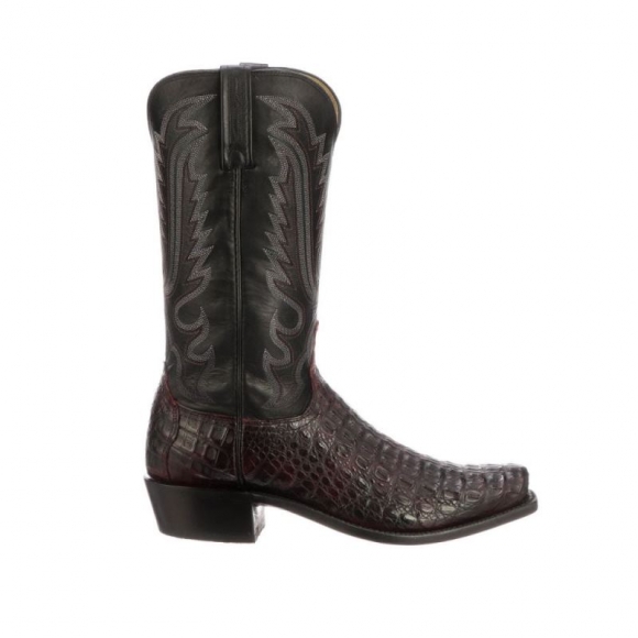 Lucchese Men's Walter - Black Cherry + Black | Canada Outlet