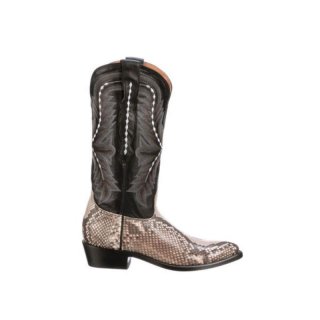 Lucchese Women's Stella - Black/White + Black | Canada Outlet