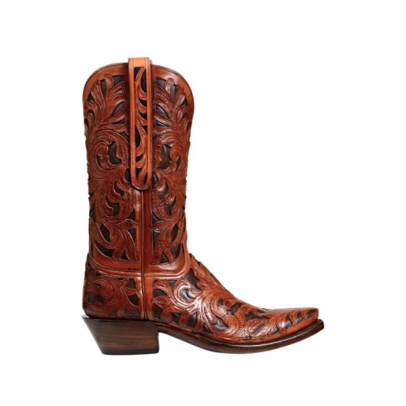 Lucchese Men's Kent - Mahogany + Chocolate | Canada Outlet