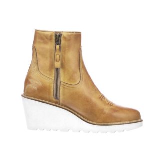 Lucchese Women's Music City Wedge Bootie - Tan | Canada Outlet