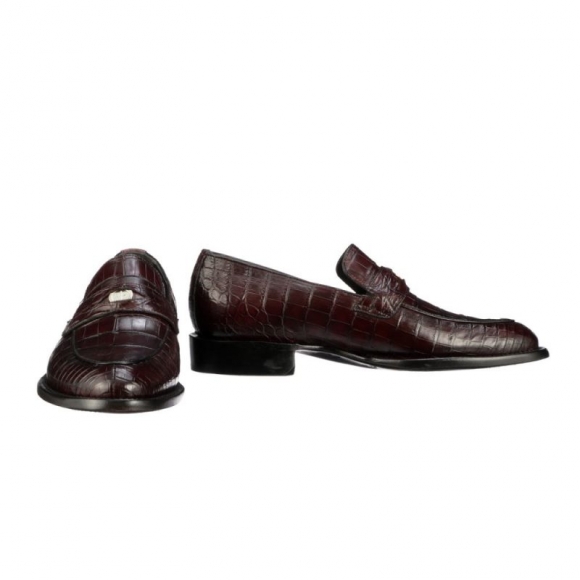 Lucchese Men's Peso Loafer - Black Cherry | Canada Outlet