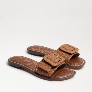 Sam Edelman | Men's Gabriela Woven Slide Sandal-Lt Cuoio Brown Leather