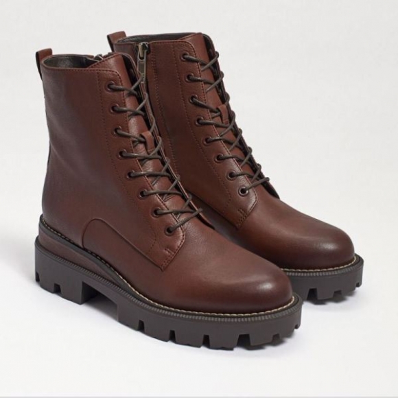 Sam Edelman | Men's Garret Combat Platform Boot-Dark Brown