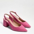 Sam Edelman | Men's Petra Pointed Toe Slingback-Pink Confetti Suede