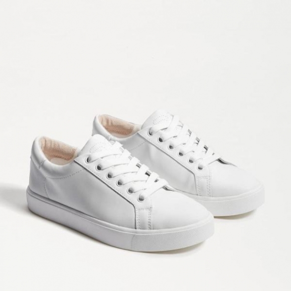 Sam Edelman | Men's Ethyl Lace Up Sneaker-White Leather