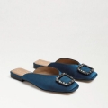 Sam Edelman | Men's Lavina Buckle Mule-Peacock Blue Satin