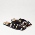 Sam Edelman | Men's Lavina Buckle Mule-Black/Ivory Zebra Brahma