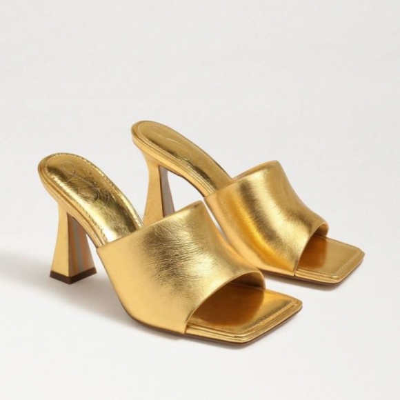 Sam Edelman | Men's Carmen Mule Heel Sandal-Sungold Leather