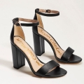 Sam Edelman | Men's Yaro Block Heel Sandal-Black Leather