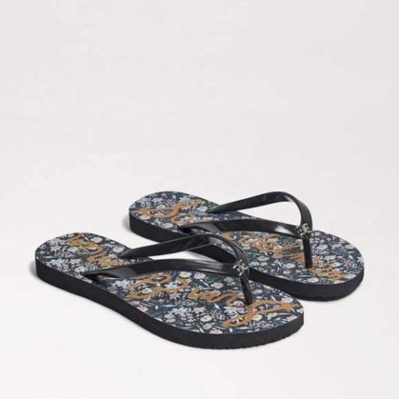 Sam Edelman | Men's Skye Flip Flop Sandal-Black Multi