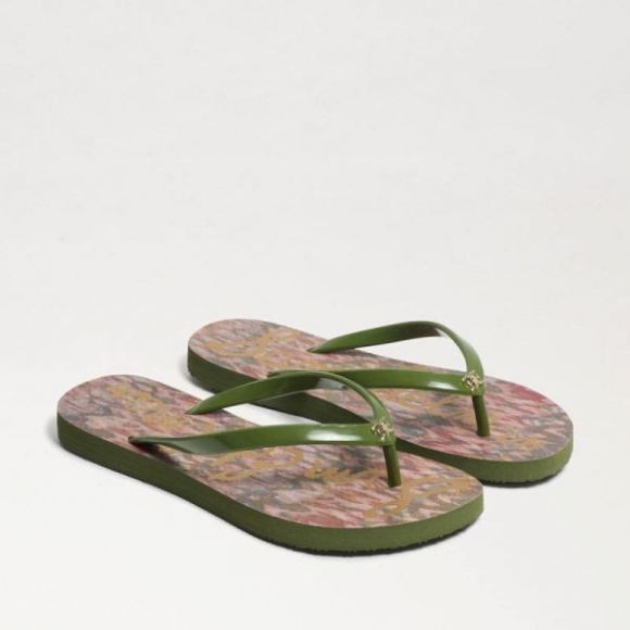 Sam Edelman | Men's Skye Flip Flop Sandal-Pink/Green Multi