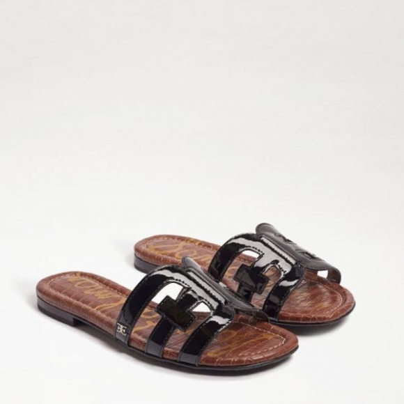 Sam Edelman | Men's Bay Slide Sandal-Black Patent