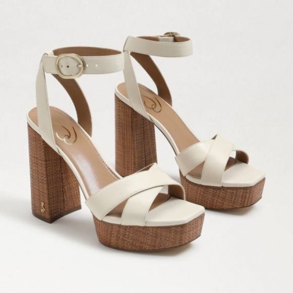 Sam Edelman | Men's Nolita Platform Sandal-Modern Ivory Leather