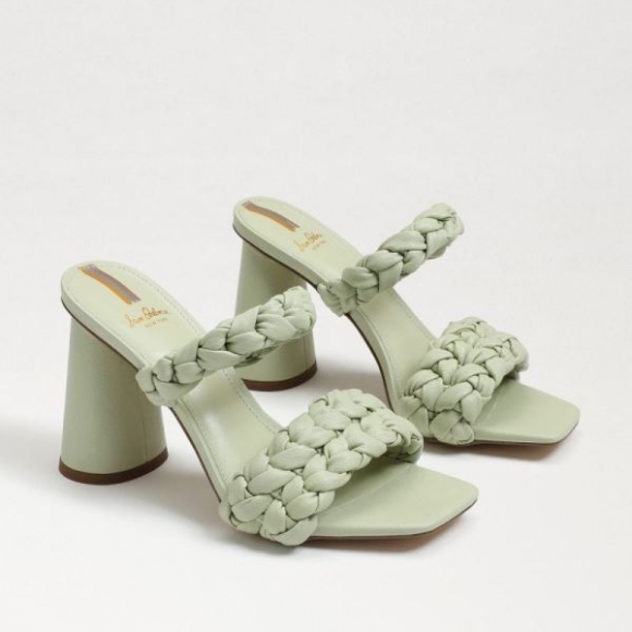 Sam Edelman | Men's Kendra Block Heel Mule-Pistachio Leather