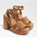 Sam Edelman | Men's Rosalind Platform Heeled Sandal-Sesame Suede