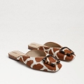 Sam Edelman | Men's Lavina Buckle Mule-Ivory/Tan Giraffe Brahma