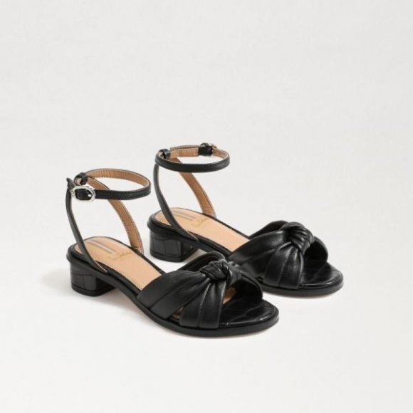 Sam Edelman | Kids Ingrid Kids Block Heel Sandal-Black Leather