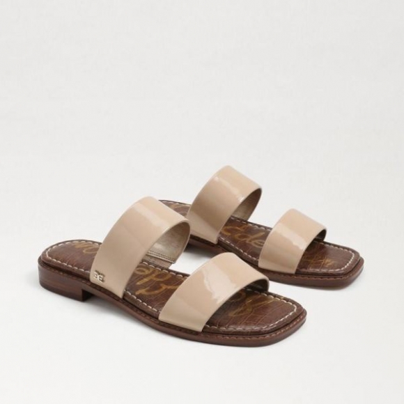 Sam Edelman | Men's Haydee Stitch Slide Sandal-Lt Latte Patent