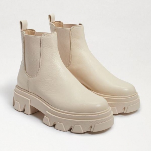 Sam Edelman | Men's Daelyn Chunky Sole Short Boot-Modern Ivory Leather