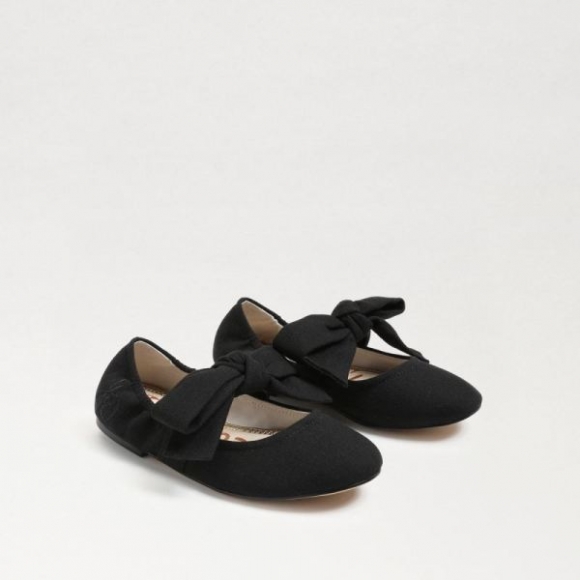 Sam Edelman | Kids Felicity Kids Ballet Flat-Black Linen