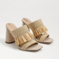 Sam Edelman | Men's Kamryn Block Heel Mule-Natural Raffia