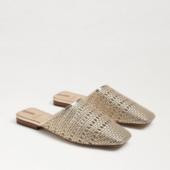 Sam Edelman | Men's Leona Mule-Gold Leaf Woven