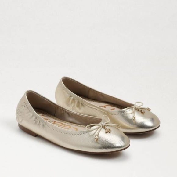 Sam Edelman | Kids Felicia Kids Ballet Flat-Gold Leaf Leather