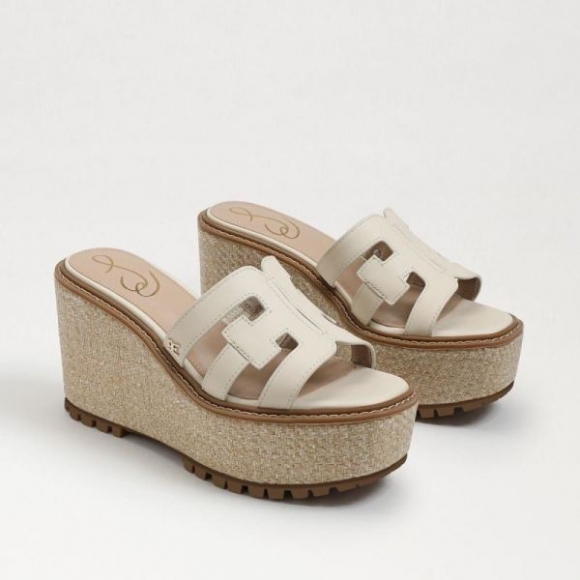 Sam Edelman | Men's Laine Espadrille Wedge Sandal-Modern Ivory Leather