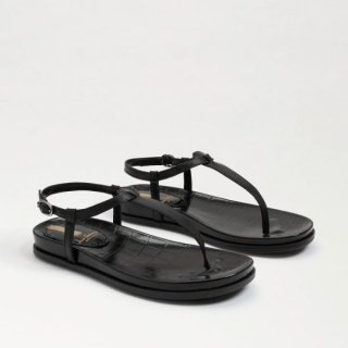 Sam Edelman | Men's Naomi Thong Sandal-Black Leather