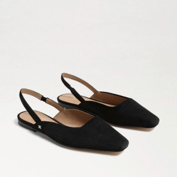 Sam Edelman | Men's Connell Slingback Flat-Black Suede