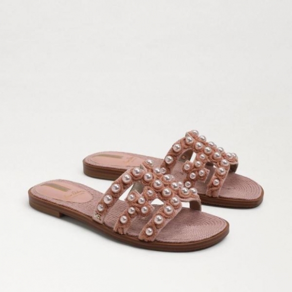 Sam Edelman | Men's Bay Pearl Slide Sandal-Misty Rose Linen