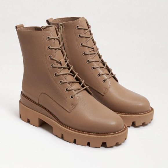 Sam Edelman | Men's Garret Combat Platform Boot-Lt Cedarwood Leather