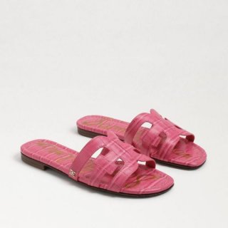 Sam Edelman | Men's Bay Slide Sandal-Carmine Rose Croc