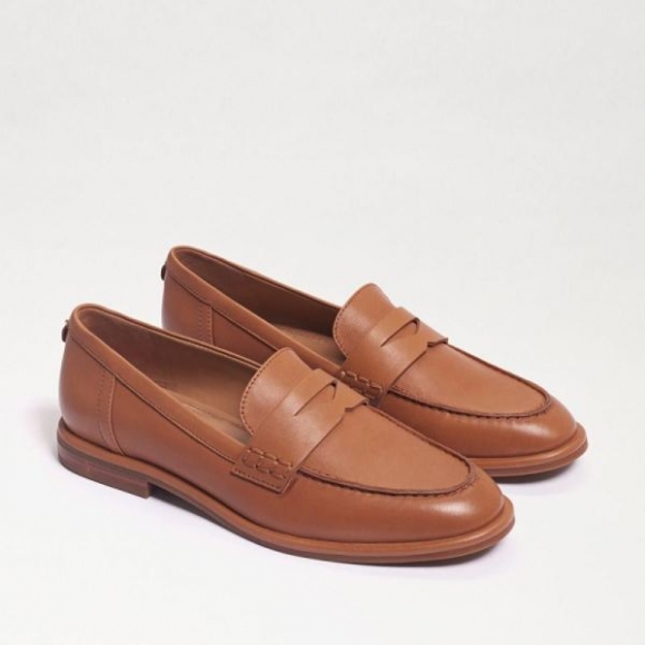 Sam Edelman | Men's Birch Penny Loafer-Lt Cuoio Brown Leather