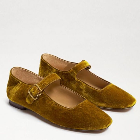 Sam Edelman | Men's Michaela Mary Jane Flat-Rust Velvet