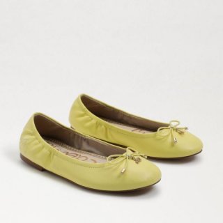 Sam Edelman | Kids Felicia Kids Ballet Flat-Butter Yellow Leather