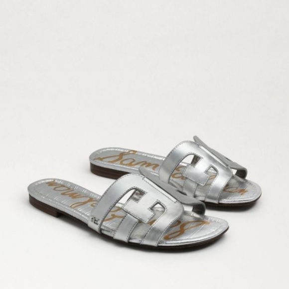 Sam Edelman | Men's Bay Slide Sandal-Soft Silver Leather