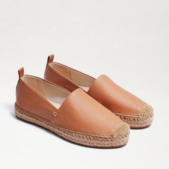 Sam Edelman | Men's Kenley Slip On Espadrille-Lt Cuoio Brown Leather