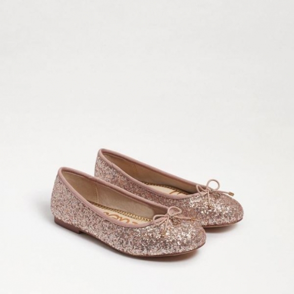 Sam Edelman | Kids Felicia Kids Ballet Flat-Champagne Glitter