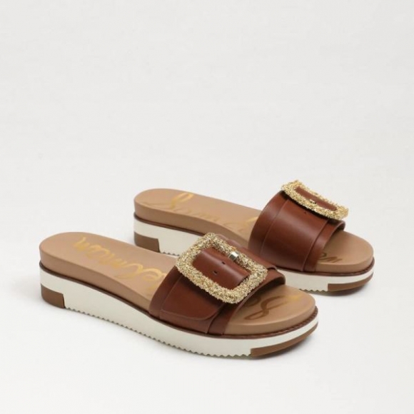 Sam Edelman | Men's Ariane Slide Sandal-Dk Bourbon Leather