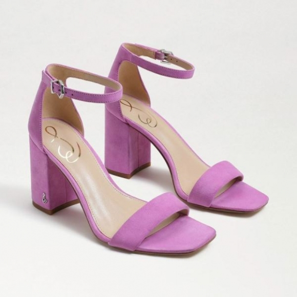 Sam Edelman | Men's Daniella Block Heel Sandal-Ultra Violet Suede