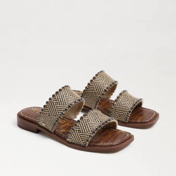 Sam Edelman | Men's Hopie Slide Sandal-Natural/Black