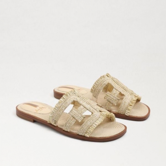 Sam Edelman | Men's Bay Raffia Slide Sandal-Natural Raffia