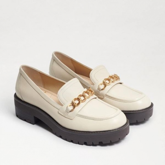 Sam Edelman | Men's Taelor Lug Sole Loafer-Modern Ivory Leather