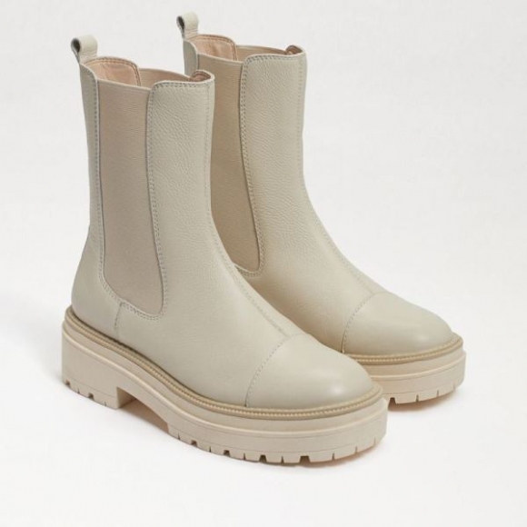 Sam Edelman | Men's Wellington Lug Sole Chelsea Boot-Modern Ivory Leather