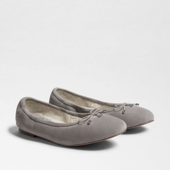 Sam Edelman | Men's Felicia Ballet Flat-Pebble Grey Suede