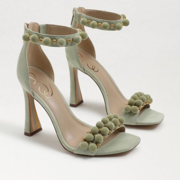 Sam Edelman | Men's Luella Ankle Strap Sandal-Pistachio Suede