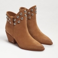 Sam Edelman | Men's Wildie Studded Western Bootie-Camel Suede