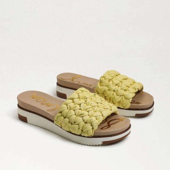 Sam Edelman | Men's Ainslie Braided Slide Sandal-Butter Yellow