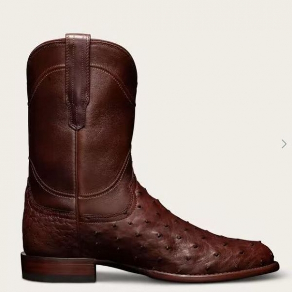 Men's Tecovas The Duke-Mahogany Ostrich